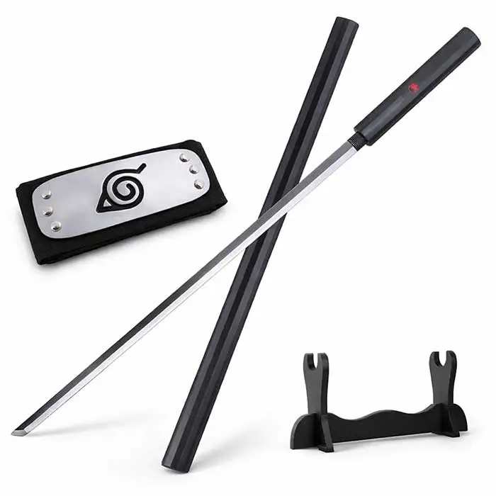 Epée Kusanagi Katana Sasuke one piece avec support et bandeau
