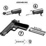 Pistola M1911A1 - esempio di smontaggio pagina 5