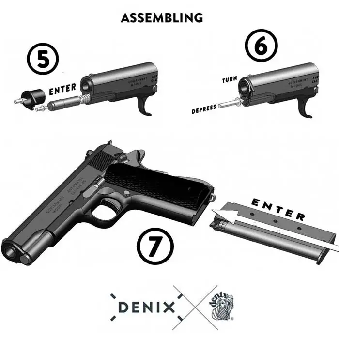Pistola M1911A1 - esempio di smontaggio pagina 5