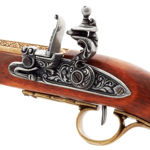 Réplique Denix Pistolet à silex gaucher français époque Napoléon
