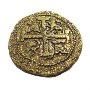 Pièce Doublon d'Or 2.5cm espagnole