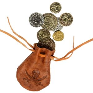 Bourse de pirates avec monnaie