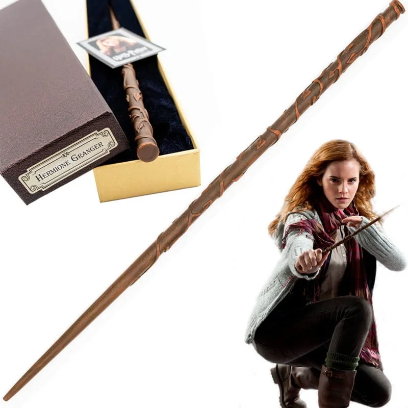 Baguette magique Harry Potter, noyau en métal, Hermione Granger
