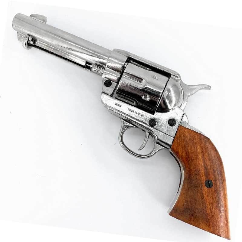 Colt Peacemaker aspect nickelée Le Frontier S.A.A 1873