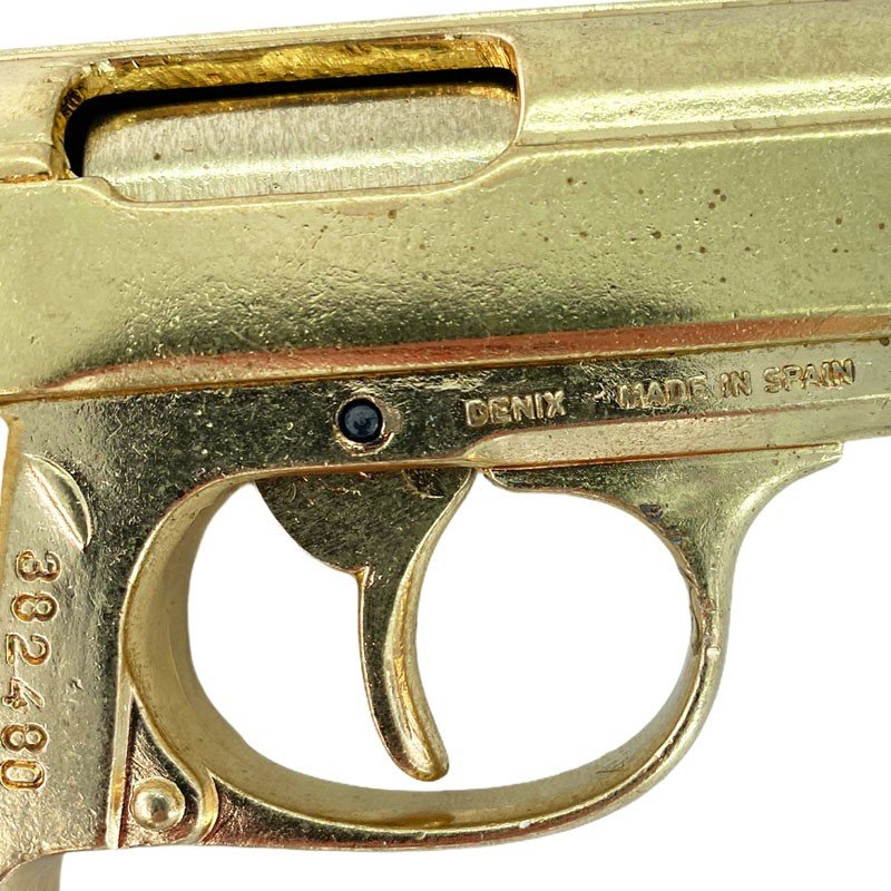 Pistolet Walther PPK Doré+gachette