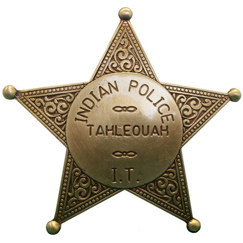 Insigne Indian Police - etoile sherif western