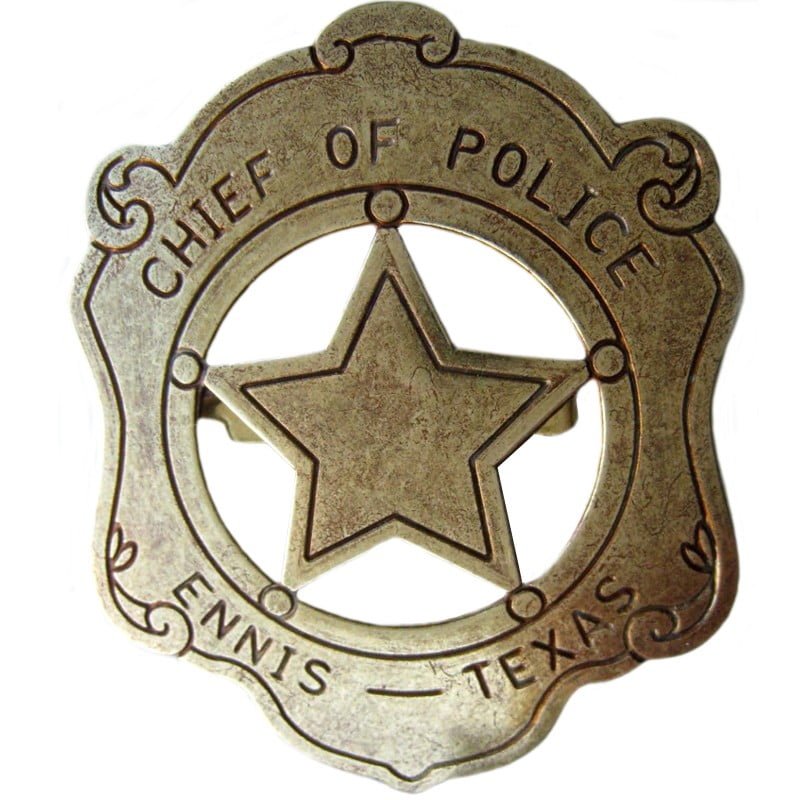 Insigne Chef de Police - Etoile Texas