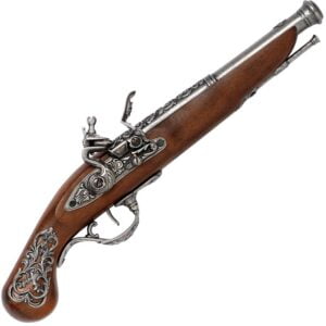 réplique Pistolet Duel à silex Anglais 18ème