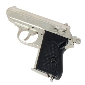 Réplique Pistolet Walther PPK - Calibre 7.65 nickelé