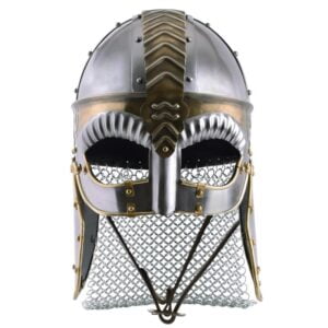Casque viking Beowulf avec nuquiere