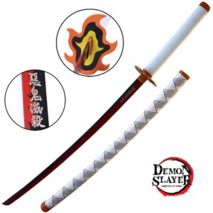 Katana de Kyojuro Demon Slayer lame acier