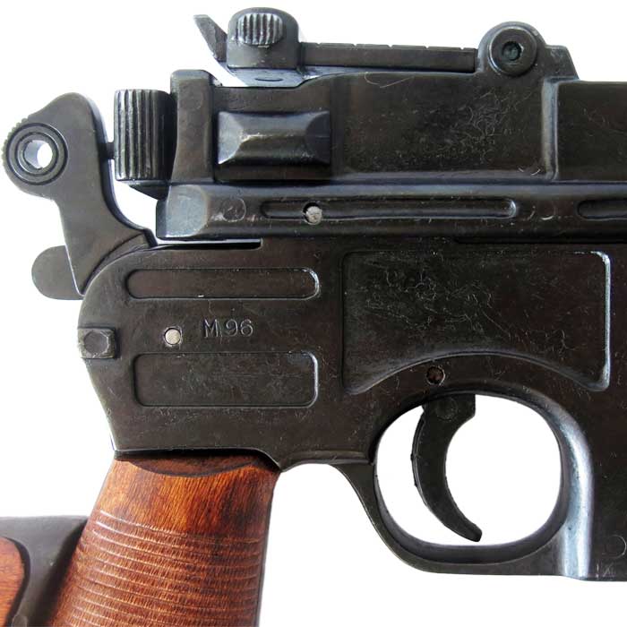 Funda Mauser C96 - Detalle del mecanismo y del gatillo