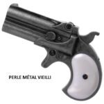 Pistolet Derringer Kolser perle métal vieilli