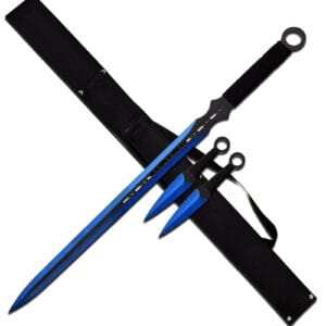 Ensemble Ninja, ninjato et couteaux à lancer