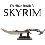 Daedric dagger on its stand