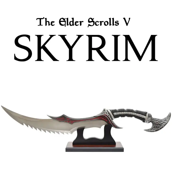 Daedric dagger on its stand