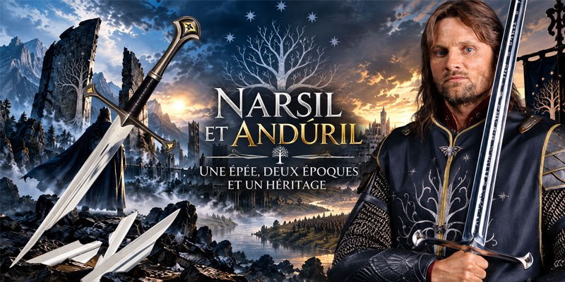 The weapons from *The Lord of the Rings*: Narsil and Anduril