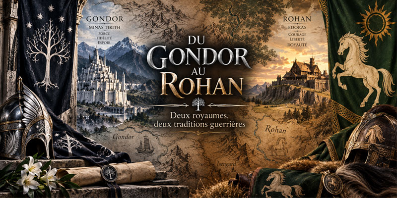The Coats of Arms of Gondor and Rohan from *The Lord of the Rings*