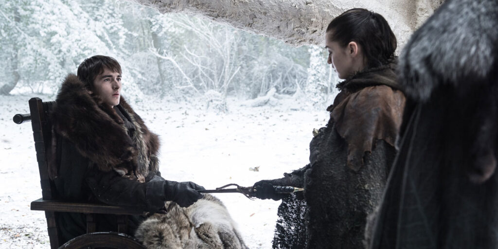 Arya Stark with Needle in *Game of Thrones*