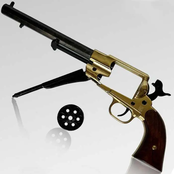 Remington-1858-convertido-abierto-de-latón