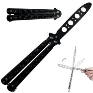 Couteau-Papillon-d'entrainement-Noir