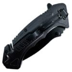 Cuchillo plegable-táctico-clip negro