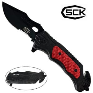 Couteau-SCK-Tactique-Rouge