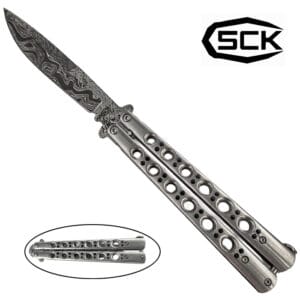 Couteau-papillon-SCK-damas