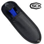 SCK-Coltelli da lancio blu in un fodero