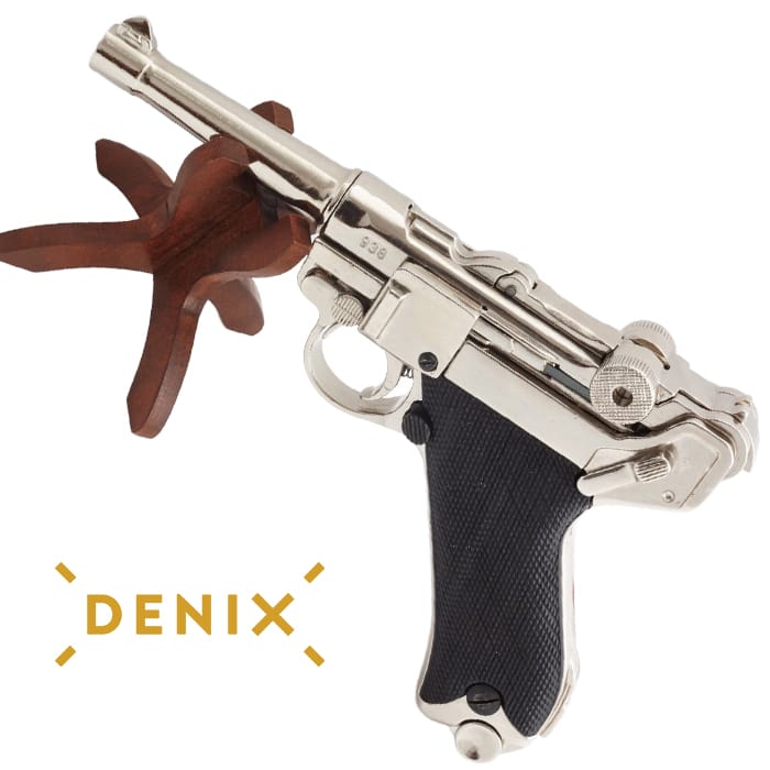 Luger P08 Parabellum Nickelé Denix