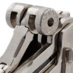 Luger P08 Parabellum Nickelé gros plan mécanisme de chargement