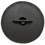 Schild Wikinger Wolf Fenrir Rücken schwarz lackiert mit Holzgriff