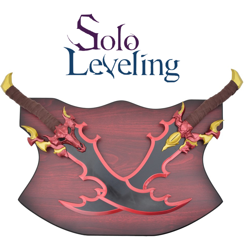 Two Demon King Daggers on stand