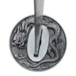 sable tradicional de la dinastía Tang con empuñadura circular de cera y dragón