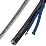 Tanto Yamato di Vergil, lama in acciaio e fodero in legno laccato nero