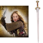 L'épée d'Eowyn avec l'image du personnage et de son épée