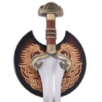L'épée d'Eowyn garde et pommeau en gros plan