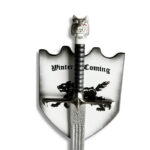 Epée Longclaw gardeet pommeau en gros plan