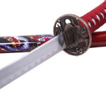 Katana Samouraï Dragon rouge garde