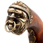 pistolet-percussion-pirate-bronze-poignee-lion