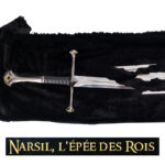 Spada spezzata di Narsil, primo piano sull'elsa