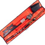 Katana de corte Kurocha en su funda de transporte