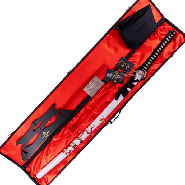 Katana afilada Shiro en estuche