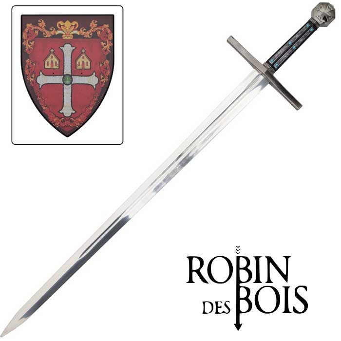 Espada Robin Hood V2, empuñadura y guarda