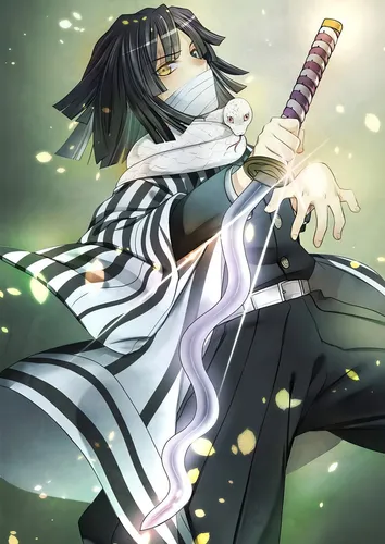 Réplique du katana d’Obanai portée pour cosplay