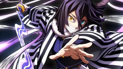 Lame ondulée inspirée du serpent (katana d’Obanai Iguro)