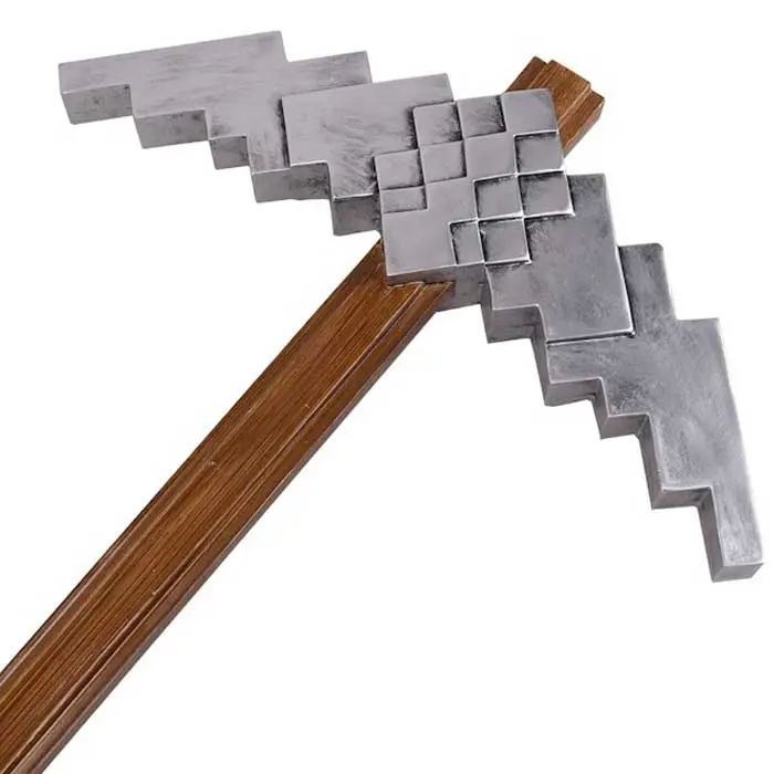 Pioche Minecraft Mousse Rigide gros plan de la tête