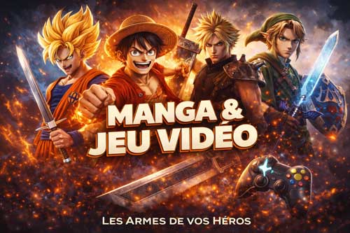 Répliques de manga et jeu vidéo
