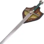 Épée de Faramir sur son support en bois décoré