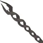 Godslayer Greatsword lame en acier torsadée et décorée